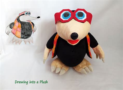 Custom Plush Just Like Mole Bottles From Banjo Kazooie - Etsy