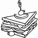 Sandwich coloring Page  Free Printable Coloring Pages sketch template