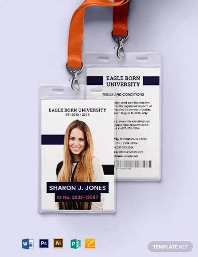 15+ Student ID Card Templates - Illustrator, Photoshop, MS Word, Pages