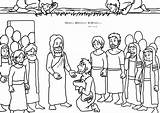 Jesus Heals Coloring Page At GetColoringscom  Free Printable sketch template