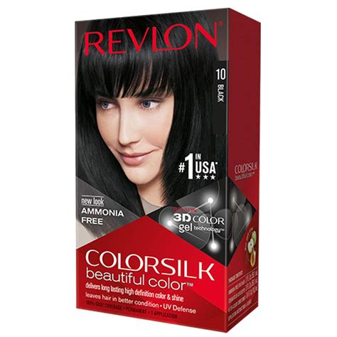 Amazon.com : Revlon Colorsilk Ammonia-Free Haircolor Level 3 Permanent Black 10 1N EACH (Pack of ...