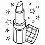Lipstick Cosmetic Coloring Pages Glamorous And Fun Designs For Beauty  sketch template