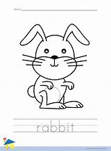 Rabbit Coloring Worksheet – The Learning Site sketch template