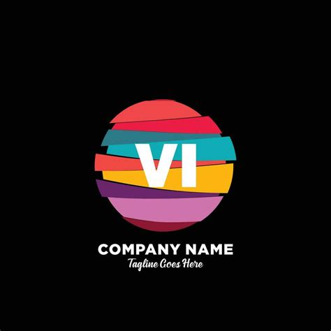 VI initial logo With Colorful template vector. 23425327 Vector Art at Vecteezy