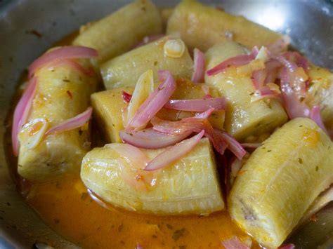 Easy and Delicious Boiled Green Plantains with Garlic and Onion ...