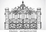 Garden Gate Coloring Pages Sketch Page sketch template