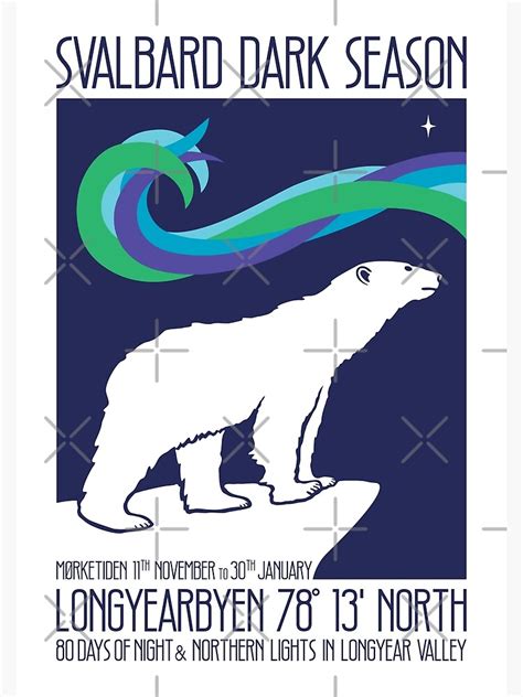 "Svalbard Northern Lights" Poster by IncognitoMode | Redbubble