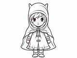 Little Red Riding Hood Adult Coloring Sheet  Page sketch template