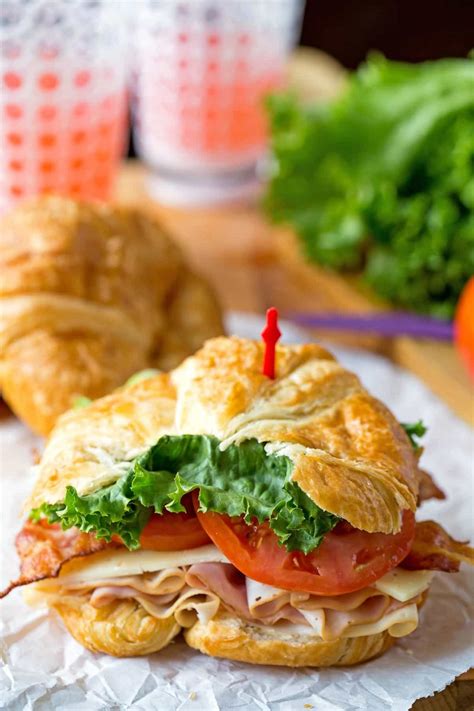 California Club Croissant Sandwich - I Heart Eating