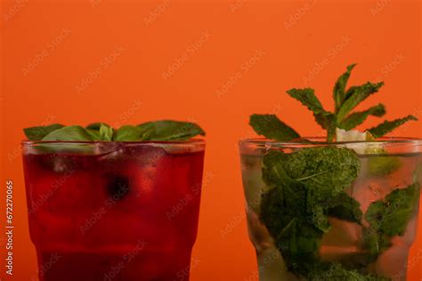 fruit drink in a glass, cool drink, photos of drinks for printing or placing on the website ...