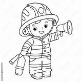 Fireman Printable Coloring Pages sketch template