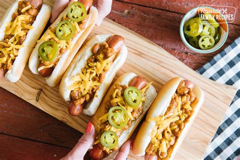 Chili Cheese Dogs | Favorite Family Recipes