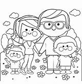 Coloring Pages Of Families Playing Together sketch template