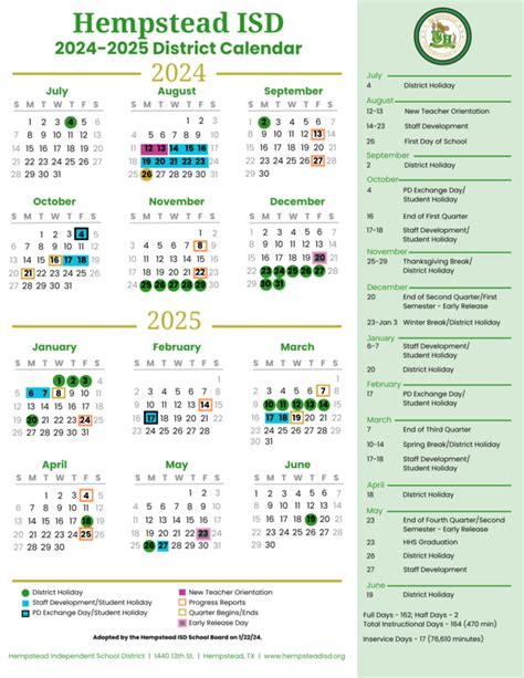 Hempstead ISD Board of Trustees Approve 2024-2025 Academic Calendar | Hempstead ISD