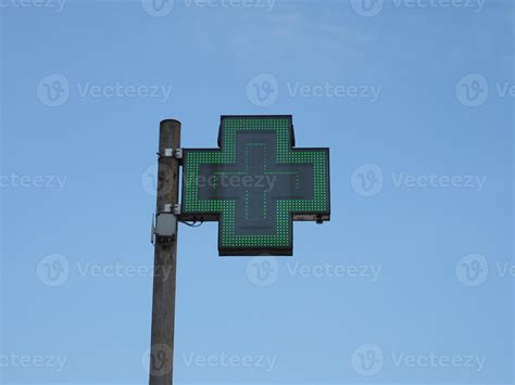 Green cross pharmacy sign 3409663 Stock Photo at Vecteezy