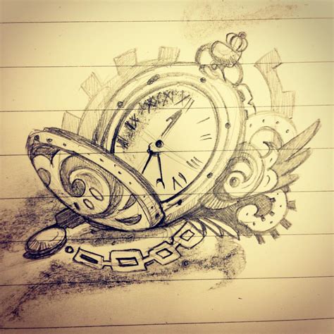 Steampunk Clock Drawing at GetDrawings | Free download