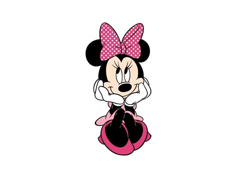 Minnie Mouse Vector PNG vector in SVG, PDF, AI, CDR format