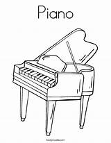 Piano Coloring Page  Twisty Noodle sketch template