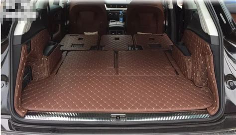 High quality! Special trunk mats for Audi Q7 7 seats 2018 2015 waterproof cargo liner mat boot ...