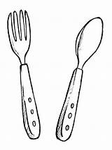 Wood Spoons Page Coloring Pages sketch template