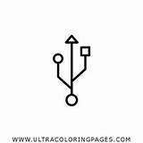 Dibujo De Usb Para Colorear  Ultra Coloring Pages sketch template