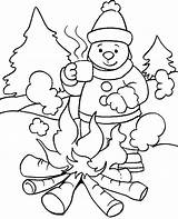 Printable Winter Scene Coloring Pages  Home sketch template