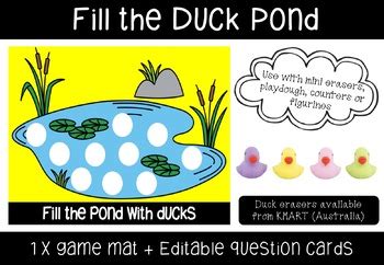 Fill the Duck Pond by A Teacher Among the Gum Trees | TpT