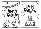 Birthday Cards To Color  12 Free PDF Printables Printablee sketch template