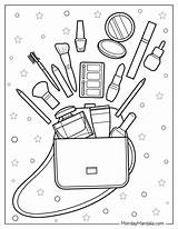 20 Makeup Coloring Pages Free PDF Printables sketch template