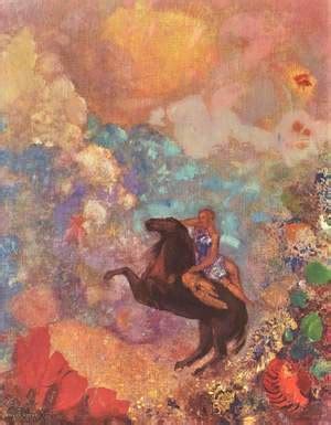 Odilon Redon - The Complete Works - The Winged Man Aka The Fallen Angel - odilon-redon.org