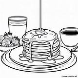 Breakfast foods coloring Page Download Or Print For Free sketch template