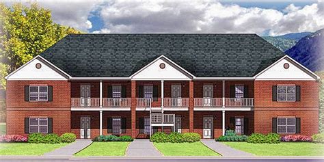 Plan 83128DC: 10 Unit Apartment Building Plan - 811 Sq Ft and 708 Sq Ft Units | Small apartment ...