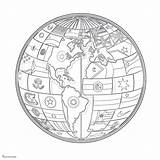 World Coloring Pages Free Of Children Around The sketch template