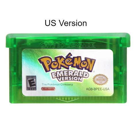 Pokémon Emerald Gameboy Advance GBA Us Version 32bit ( Tested & Works) - Video Game, Game ...