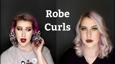 Robe Belt Heatless Curls Tutorial | Short Hair - YouTube