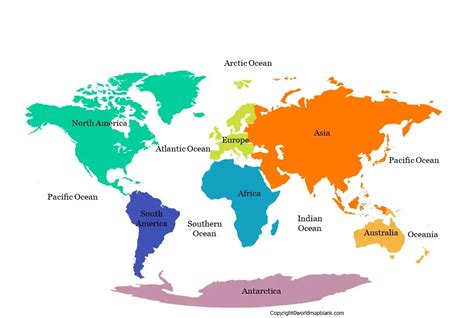 World Map With Seas Oceans Map Of The World Pdf - vrogue.co