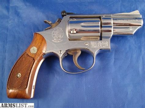 ARMSLIST - For Sale: Smith & Wesson 19-3 Snub Nose P&R Revolver 357 Mag Nickel