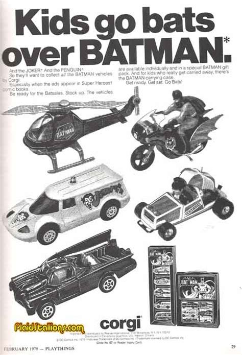 Vintage Toy Ads: KIds Go Bats over Batman - PS