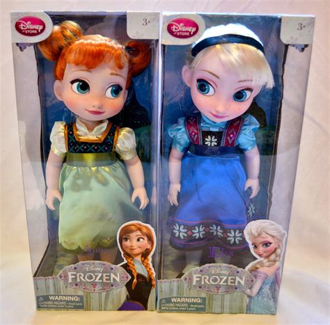 The Doll Grotto: Disney Store Anna and Elsa Toddler Dolls