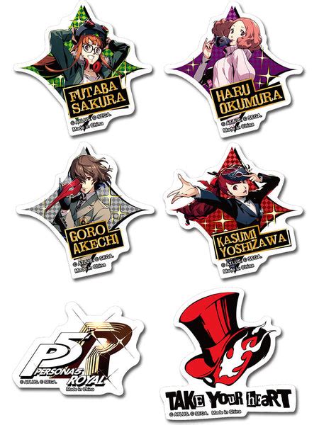 Persona 5 Royal Characters Sticker Set – Shadow Anime