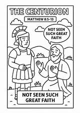 The Centurion Bible Coloring Page – Free Printable For Kids Matthew 8  sketch template