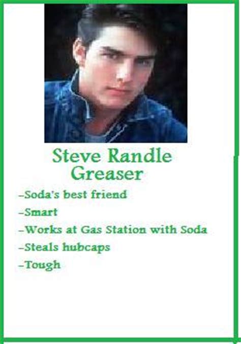 Steve Randle Trading Card~ The Outsiders by jasmineweasley on DeviantArt