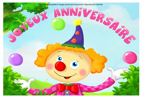 Carte anniversaire gratuite animée enfant - Elevagequalitetouraine