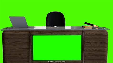 Office Desk Green Screen Background