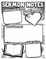 Sermon Notes coloring Page – Artofit sketch template
