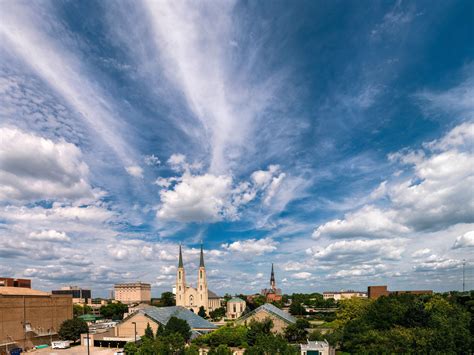 Cathedral Skyline - Fort Wayne, IN. Pinned by #CarltonInnMidway - www.carltoninnmidway.com ...