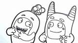 Oddbods Coloring Pages sketch template