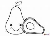 Avocado Coloring Pages Printable For Free Download sketch template