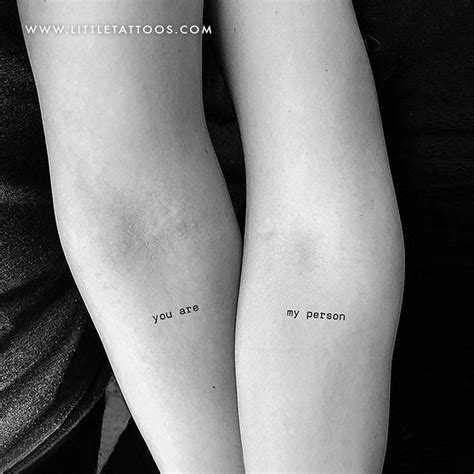 Matching You Are My Person Temporary Tattoo - Set of 2+2 | Tattoo set, Couple tattoos unique ...