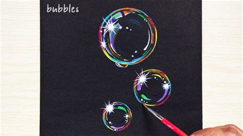 how to paint bubbles | bubbles painting | acrylic painting for beginners | Arti World - YouTube ...